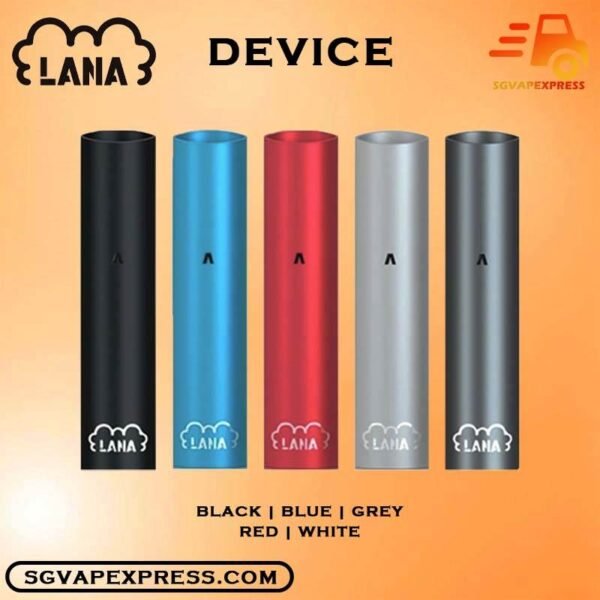 LANA DEVICE - SGVAPEXPRESS VAPE SINGAPORE SG COD Lana device ready stock in vape singapore store sg online shop line up. is a simple and stylish electronic cigarette Kit, it is light and convenient, compact, comfortable and easy to carry. It can be used with a lana pod (or a pod of the same size as a lana pod), whether you are a novice or a professional, it can be easily used. simplified is equipped with a charging cable and a recyclable rechargeable battery, which can easily last for a whole day on a single charge. The appearance is made of metal frosted technology, which brings you a perfect experience. In addition, the lana simplified device is available in a variety of colors to match your Travel in style . Specifications : Lana Electronic Cigarette Equipment With Lana Pod Inhalation Activation (Lana Pod Needs To Be Purchased Separately) 280mah Battery Rechargeable Metal Frosted Texture Shell Usb Charging Battery Indicator Led Breathing Light Fully charged in about 45 minutes : Normal smoking: The light stays on and then goes out slowly Low battery: the lights will flash continuously during smoking When charging: white light is on Charging completed: light off ⚠️LANA DEVICE COLOUR LINE UP⚠️ Black Blue Grey Red White LANA DEVICE ONLY COMPATIBLE WITH LANA POD Vape Singapore SGVAPEXPRESS , Same day delivery in Singapore all area. Contact with us : WhatsApp SGVAPEXPRESS Join with us : Telegram Channel Group Placing order Before 5pm ,Received Parcel at evening 20:00pm - 23:00pm.