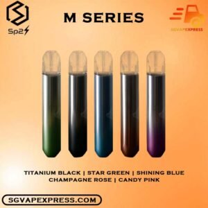 SP2 M SERIES DEVICE – SGVAPEXPRESS SINGAPORE VAPE COD SP2 M DEVICE as known as SP2S, is all-in-one closed pod system produced by Spring Time. SP2 M device was a new series for sp2 classic, Sp2 M design with shining surface and high power and larger battery capacity. It powered by a 380mAh built-in battery and equipped with transparent crystal pod flavour with BLITZ light. With pre-filled 2ml e-liquid, the SP2 brings an easy vape for portability and ease of use. The Sp2s vape ready stock in our singapore store instock on sale , get it now with us! Features: Built-in Battery 380mAh Maximum Wattage: 10-15W Magnetic Pod Connection Full Charge 40min last up to 300-500 puff Specifications:  Size: 116 x 20 x 12mm Weight: 17g Resistance Range: 0.9Ω-1Ω Package Included: 1x SP2 Device 1x Type-C Cable ⚠️SP2 M DEVICE COMPATIBLE POD WITH⚠️ RELX Pod SP2 Pod LANA Pod ZEUZ Pod ZENO Pod GENESIS Pod R-One Pod Time pod Wuuz Pod Eva Pod Kizz Pod ⚠️SP2 M DEVICE COLOR LINE UP⚠️ Titanium Black Star Green Shining Blue Champagne Rose Candy Pink Vape Singapore SGVAPEXPRESS , Same day delivery in Singapore all area. Contact with us : WhatsApp SGVAPEXPRESS Join with us : Telegram Channel Group Placing order Before 5pm ,Received Parcel at evening 20:00pm - 23:00pm.