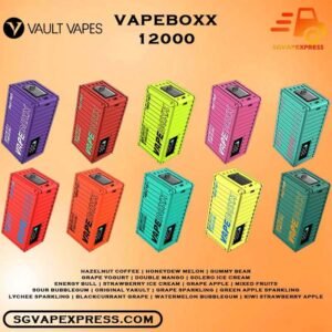 VAPEBOXX 12000 ( 12k Puffs )DISPOSABLE - SGVAPEXPRESS SINGAPORE SG COD The VAPEBOXX 12000 ( 12k Puffs ) disposable Ready stock in our sg singapore store online shop for same day delivery. Vape Boxx 12k ( 12000 Puffs ) from VAULT VAPE is an innovative addition to the vaping market, offering an impressive puff capacity of 12,000 hits with a 5% nicotine concentration. Overall, the VAPE BOXX 12K ( 12000 Puffs ) disposable box appears to combine a high puff count with several user-friendly features, making it an appealing choice for vapers seeking convenience, performance, and customization options. Specifications: Puffs : 12000 Nicotine Strength : 5% Hygienic Foldable Mouth Tip Smart Screen Display Adjustable Airflow Battery Capacity : Type-C Rechargeable ⚠️VAPEBOXX 12000 PUFFS FLAVOUR LIST⚠️ Grape Yogurt Gummy Bear Original Yakult Sour Bubblegum Grape Sparkling Blackcurrant Grape Kiwi Strawberry Apple Green Apple Sparkling Watermelon Bubblegum Energy Bull Mix Fruit Grape Apple Strawberry Ice Cream Solero Ice Cream Double Mango Hazelnut Coffee Honeydew Melon Sparkling Cola Mix Berry Freezy Grape Mineral Water Strawberry Ice Cool Mint Watermelon Ice Lychee Sparkling Vape Singapore SGVAPEXPRESS , Same day delivery in Singapore all area. Contact with us : WhatsApp SGVAPEXPRESS Join with us : Telegram Channel Group Placing order Before 5pm ,Received Parcel at evening 20:00pm - 23:00pm.