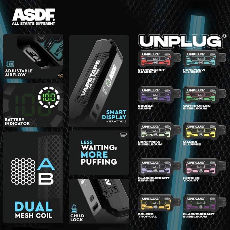 03072024-vapetape-unplug-12k-puffs-disposable RESTOCK 03072024 – VAPETAPE UNPLUG 12000 PUFFS DISPOSABLE Vape The Vapetape Unplug 12k Starter kit & Flavour Cartridge prefilled vape Ready stock in our sg singapore store online shop for same day delivery. Discover the freedom of Vapetape Unplug – the ultimate vape experience! Choose from 10 delicious flavors, each conveniently plug-and-use. Our innovative design features a child lock for added safety. Elevate your vaping journey with Vapetape Unplug – where flavor meets convenience. Unplug, unwind, and savor the essence of 10 unique flavors with confidence. Order now! Introducing the VAPETAPE UNPLUG 12K PUFF DISPOSABLE POD (SET KIT & CARTRIDGE PREFILLED POD), a comprehensive vaping solution designed for convenience and satisfaction. With an impressive capacity of 12,000 puffs, this set kit ensures a long-lasting and enjoyable vaping experience. The set kit includes everything you need to start vaping right away, with multiple pods for extended use. Elevate your vaping journey with the VAPETAPE UNPLUG 12K PUFF DISPOSABLE POD , available exclusively at SG VAPE Online Store. Flavours choose Apple Lychee Berries Yogurt Blackcurrant Berries Blackcurrant Bubblegum Butter Popcorn Carrot Milk Choco Mint Candy Double Grape Grape Pear Hazelnut Coffee Honeydew Bubblegum Honeydew Slurpee Kiwi Mango Watermelon Mango Slurpee Orange Mango Guava Pineapple Apple Rybena Lychee Solero Tropical Strawberry Grapple Watermelon Bubblegum Vape Singapore Shop Online SGVAPEXPRESS We have more than 10+ brands such as vapetape, voltbar, elf bar, lana, sp2, relx, r one, aladdin pro and more.